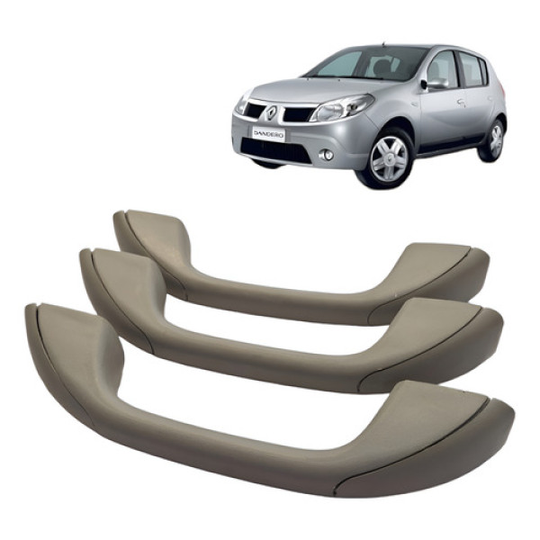 Puxador Teto Renault Sandero  2009 1.0 16v - Cinza - Sem