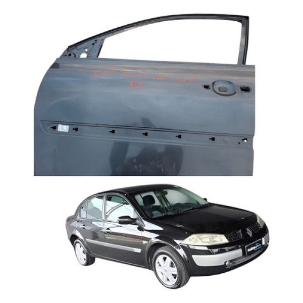 Porta Dianteira Esquerda Renault Megane 2007 2009 4 Portas Dianteira Esquerda