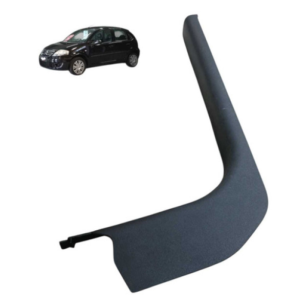 Soleira Traseiro Esquerdo Citroen C3 1.4 8v 2010 2012 Preto