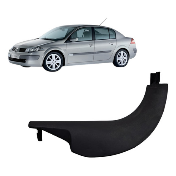 Moldura Dianteira Direita Renault Megane 2008 1.6 Cinza-escuro