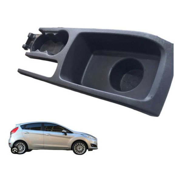 Porta Copos Ford New Fiesta 1.6 16v 2014 2015 Preta