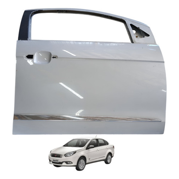 Porta Dianteira Direita Fiat Grand Siena 1.6 16v 2016 Dianteira Direito Cinza
