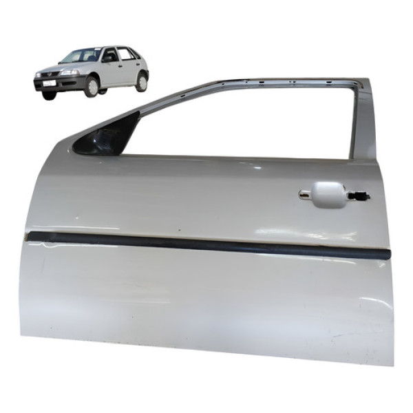 Porta Dianteira Esquerda Volkswagen Gol G3 2003 2004 Detalhe Dianteira Esquerda Prata