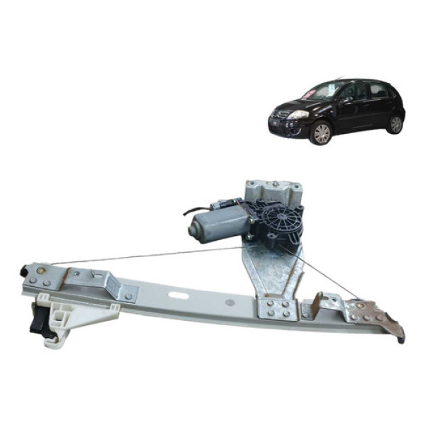 Maquina Vidro Traseira Esquerda Citroen C3 1.4 8v 2011 2012