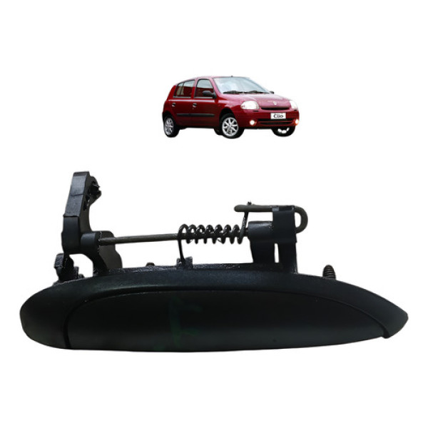 Macaneta Dianteira Esquerda Renault Clio 1.0 4p 2003 2005 Preto Dianteira