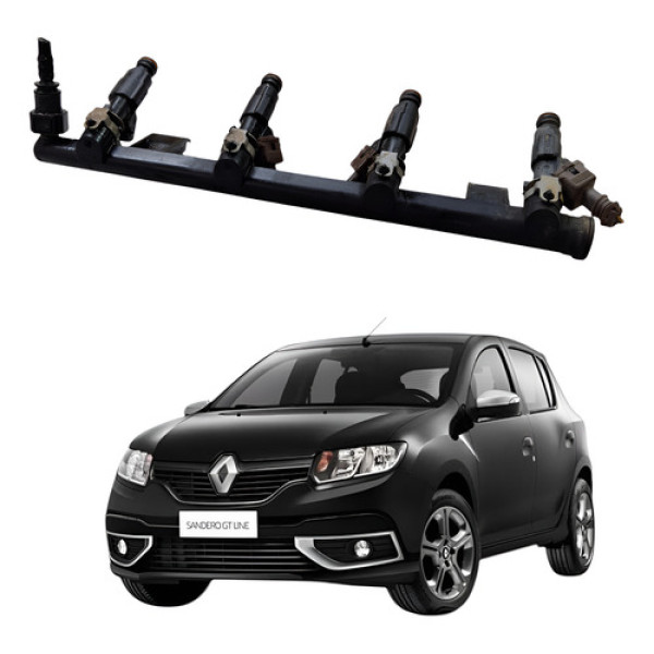 Flauta Bico Injetor Renault Sandero 1.6 8v 2016 2019