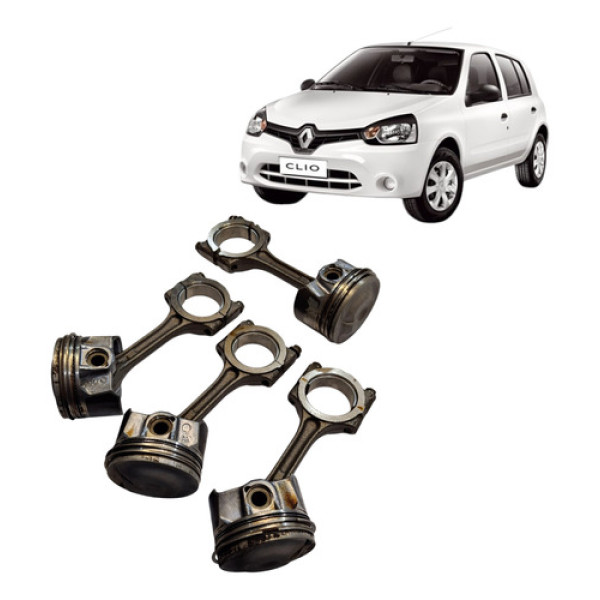 Jogo Pistao Biela Renault Clio 1.0 16v