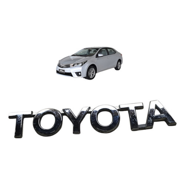 Emblema Toyota Corolla 2.0 2016 Xei Prata