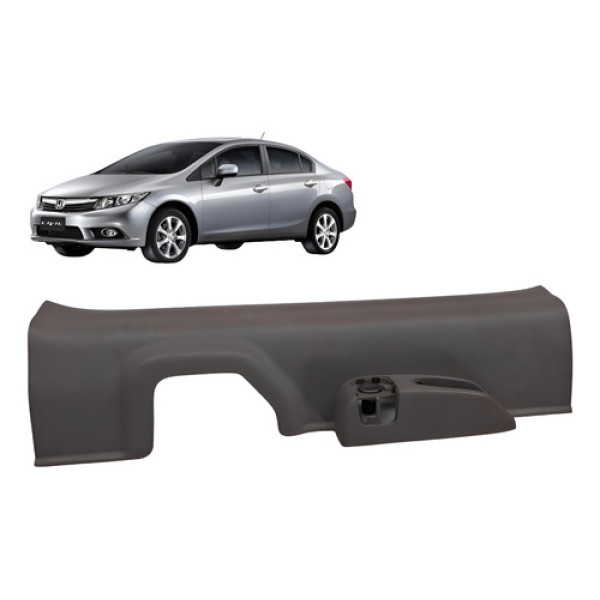 Acabamento Dianteira Esquerda Honda New Civic 2012 Cinza