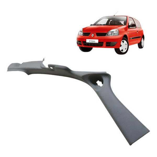 Acabamento Soleira Traseira Esq Renault Clio 2010 Cinza