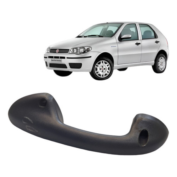 Puxador Porta Diant Direita Fiat Palio 2005 Preto