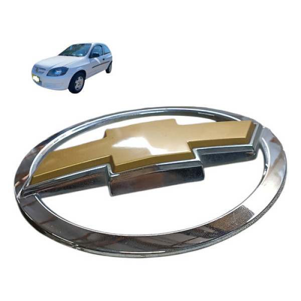 Emblema Chevrolet Traseiro Celta 1.0 2p 2009 2010 Prateado