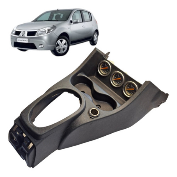Console Central Porta Copos Renault Sandero 2009 1.0