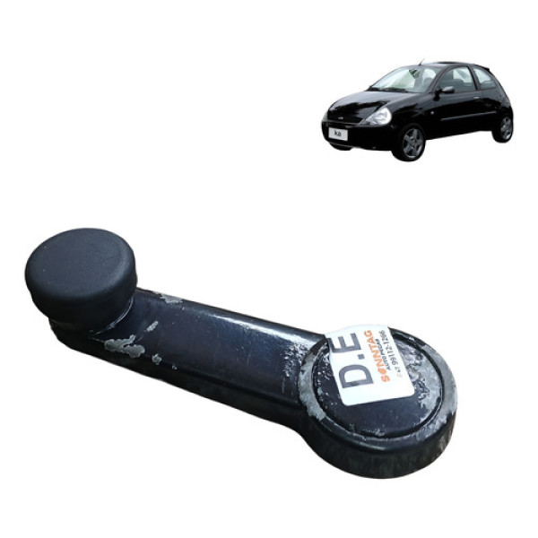 Manivela Vidro Esquerdo Ford Ka 1.0 2p 2004 2007 Preto