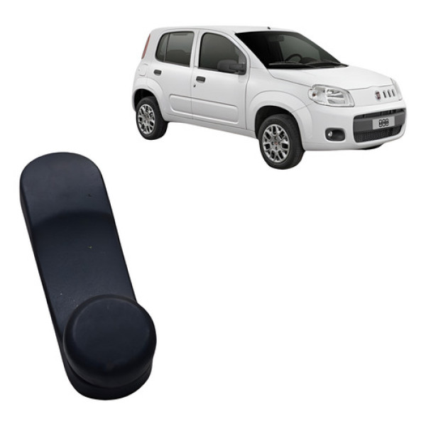 Manivela Dianteira Esquerda Fiat Uno Vivace 1.0 2010 2015 Preto