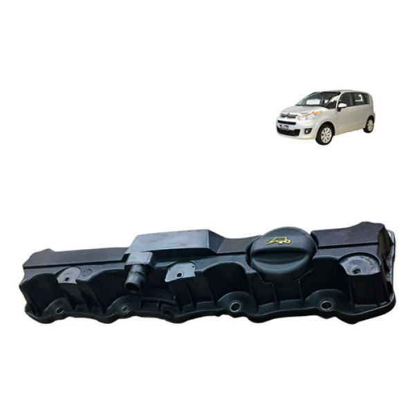Tampa Valvula Cabecote Citroen C3 Picasso 1.6 16v 2012 2014 Preto