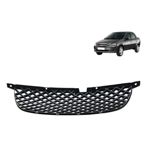 Grade Parachoque Dianteiro Chevrolet Classic 1.0 2012 Preto Fosco