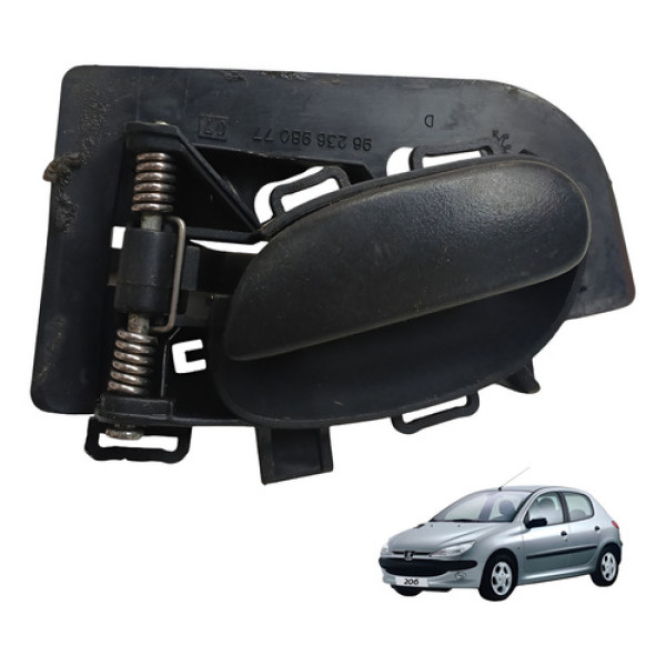 Puxador Macaneta Porta Dianteira Direita Peugeot 206 2004 