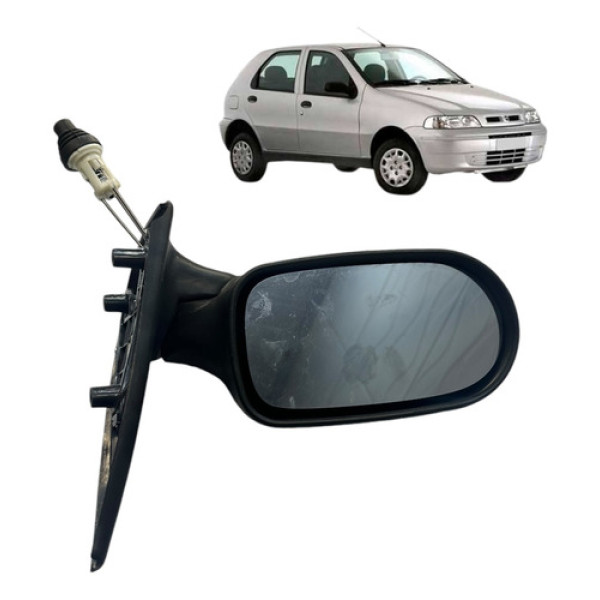 Retrovisor Manual Esquerdo Fiat Palio 2008 Usado