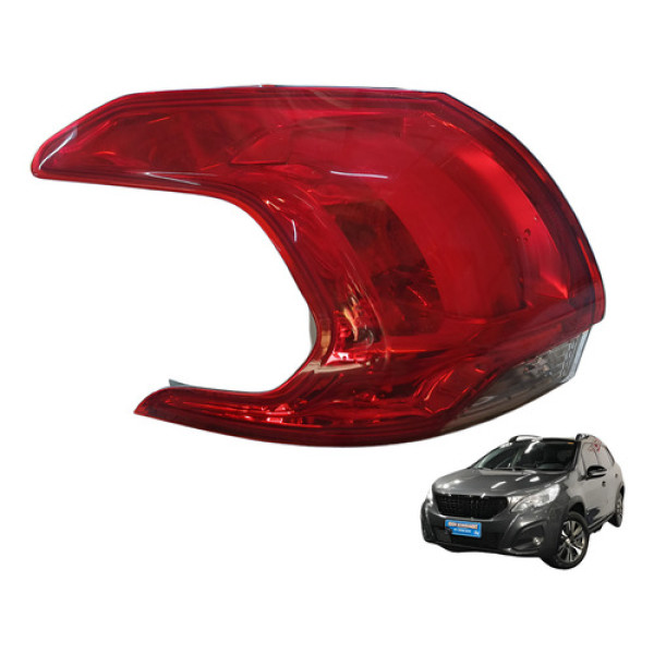 Lanterna Traseira Esquerda Peugeot 2020 1.6 16v Esquerdo/motorista Vermelho