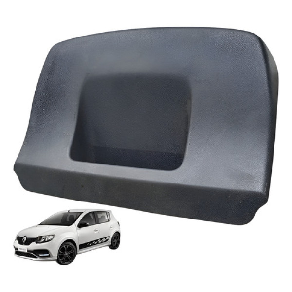 Tampa Puxador Porta Mala Renault Sandero 1.0 3cc 2015 2019 Preto