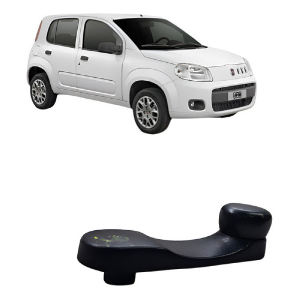 Manivela Traseira Esquerda Fiat Uno Vivace 1.0 2010 2015 Preto
