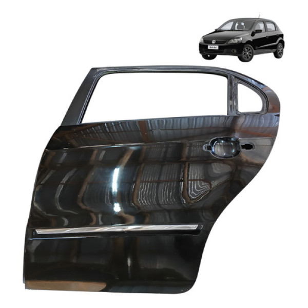 Porta Traseira Esquerda Volkswagen Gol G5 1.6 2010 2012 Traseira Esquerdo Preto