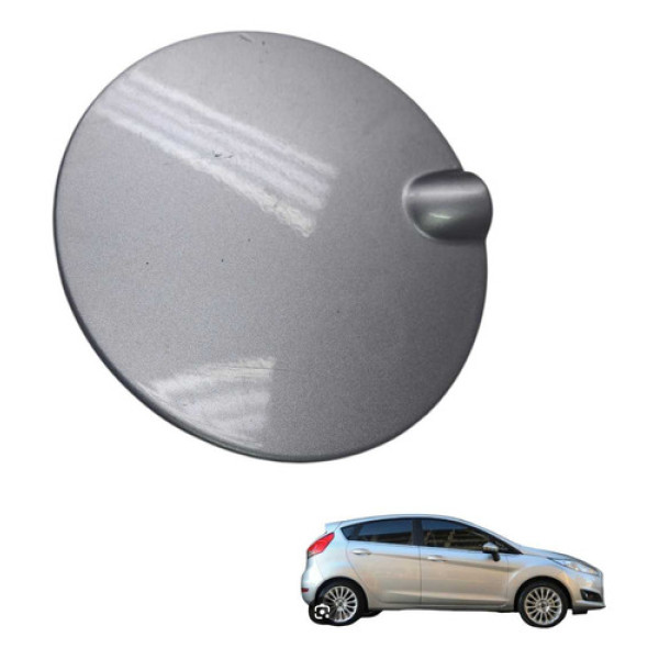 Portinhola Tampa Tanque Ford New Fiesta 1.6 16v 2014 2015 Prata 2014