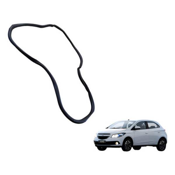 Borracha Porta Dianteira Direita Gm  Onix 1.4 Ltz 2013 2019 Preto