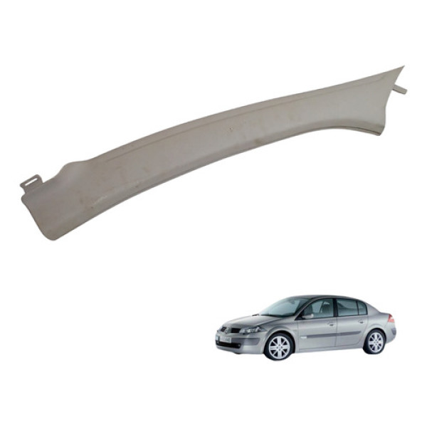 Moldura Coluna Parabrisa Esquerda Renault Megane 2007 1.6