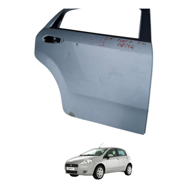 Porta Traseira Direita Fiant Punto 2008 2012 4p Traseira Direita