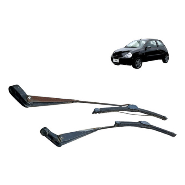 Par Braco Limpador Parabrisa Ford Ka 1.0 2p 2004 2007 Esquerdo