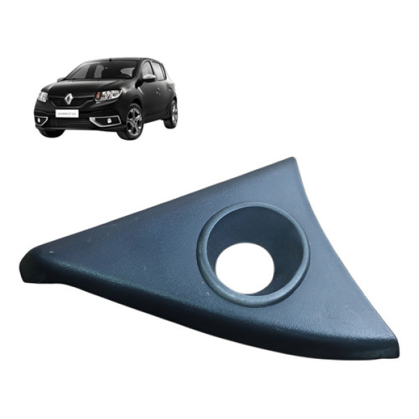 Moldura Direito Retrovisor Renualt Sandero 1.6 8v 2016 2019 Cinza