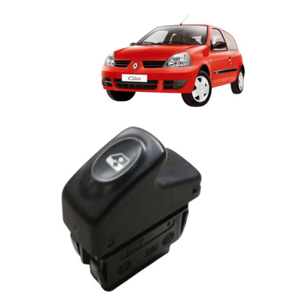 Botao Vidro Dianteiro Direito Renault Clio 1.0 2010