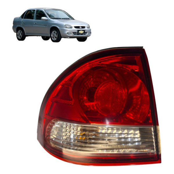 Lanterna Traseira Esquerda Chevrolet Classic 2011 2012 2013 Esquerdo Vermelho