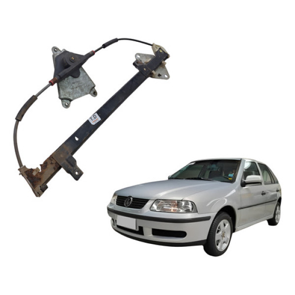 Maquina Vidro Traseira Direita Volkswagen Gol G3 1999 4p Preto