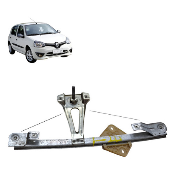 Maquina Vidro Manual Traseira Esquerda Clio 2010