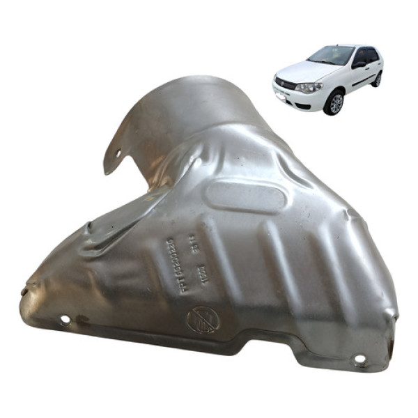 Protetor Escapamento Fiat Palio Sapao 1.0 2007 2015 Prata
