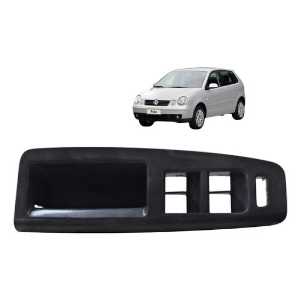 Moldura Botao Vidro Dianteiro Esquerdo Volkswagen Polo  1.6