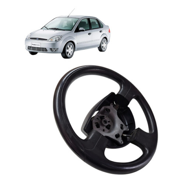 Volante Direcao Ford Fiesta Sedan 2007 1.6 8v Zetec Flex