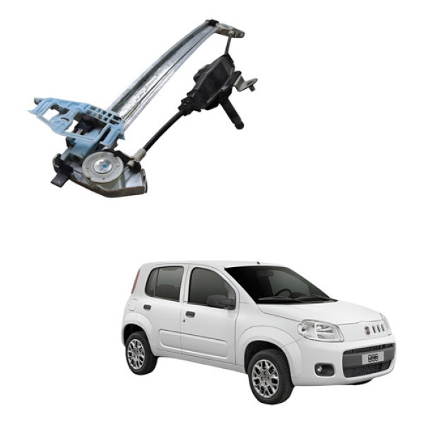 Maquina Vidro Traseiro Esquerdo Fiat Uno Vivace 1.0 2015