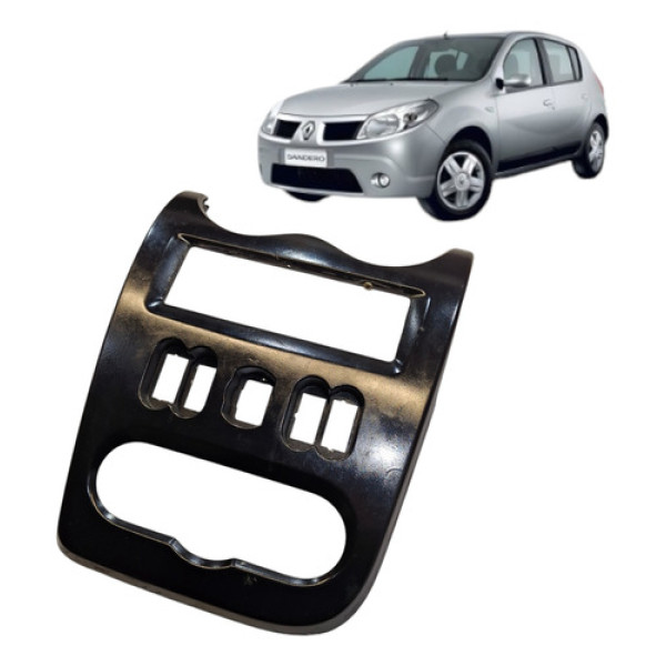 Moldura Painel Central Renault Sandero 2009 1.0 16v