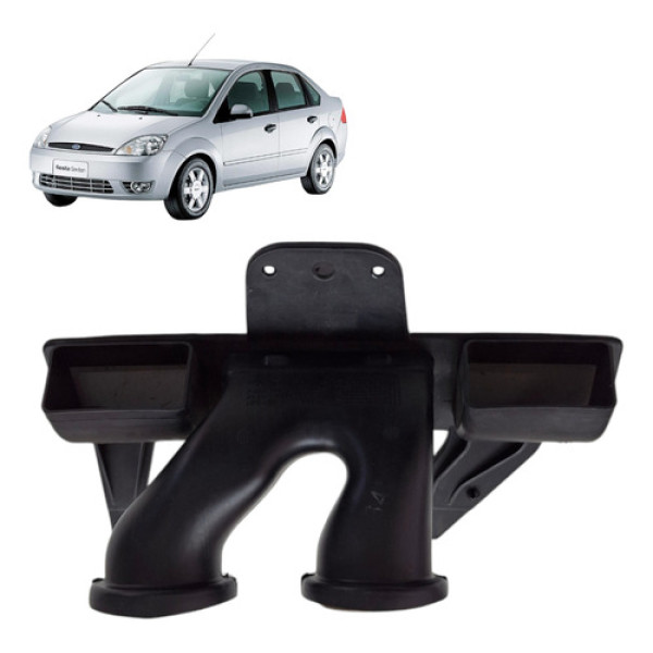 Caixa Ar Difusor Ford Fiesta Sedan 2007 1.6 8v Zetec Flex