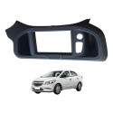 Moldura Multimidia Chevrolet Prisma Ltz 1.4 2017 2019 Preto
