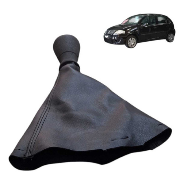 Coifa Manopla Marcha Cambio Citroen C3 1.4 8v 2010 2012