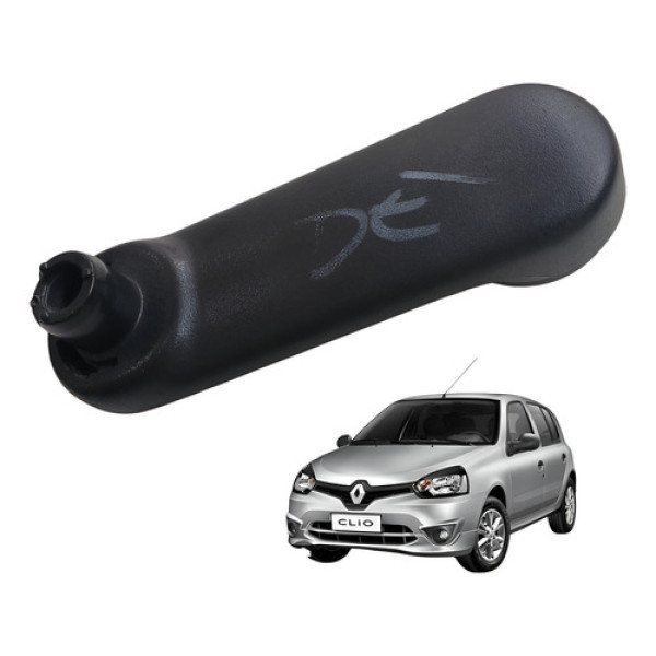 Manivela Vidro Dianteira Esquerda Renault Clio 2015 Preto