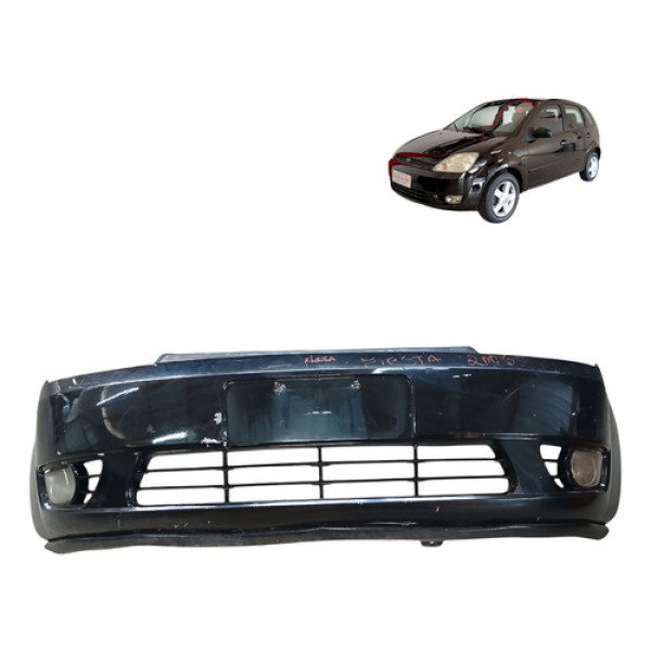 Parachoque Dianteiro Ford Fiesta Hatch Sedan 2005 2006 2009 - Preto