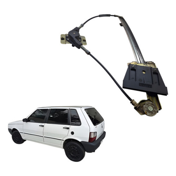 Maquina Vidro Dianteiro Esquerdo Fiat Uno 2005 4p