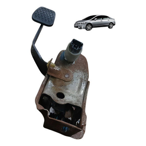 Pedal Embreagem Honda New Civic 1.8 2007 2011 Cinza Preto