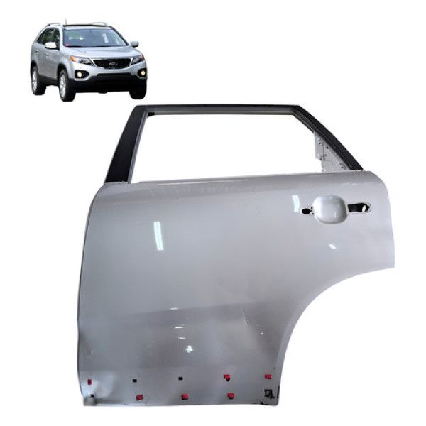 Porta Traseira Esquerda Kia Sorento 2.4 2011 Cinza Traseira Esquerdo